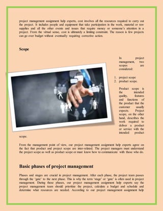 Project management assignment help | PDF