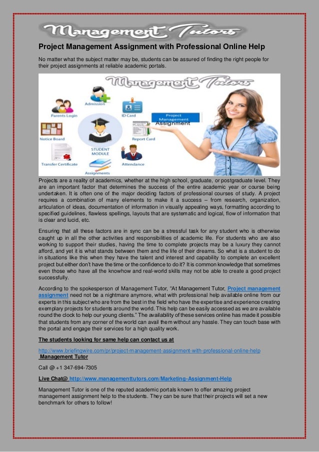 Project management assignment help