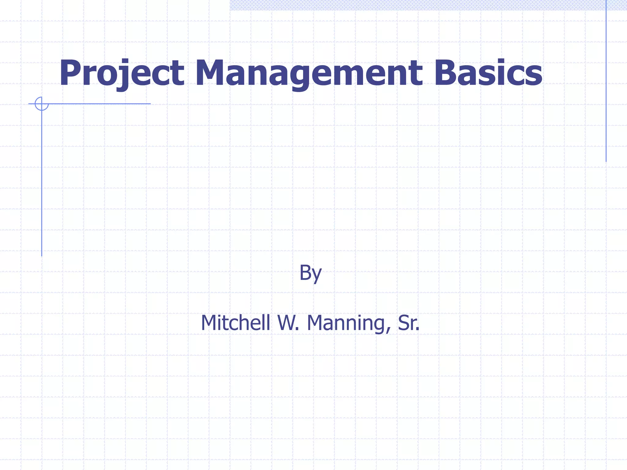 Project Management Basics | PPT