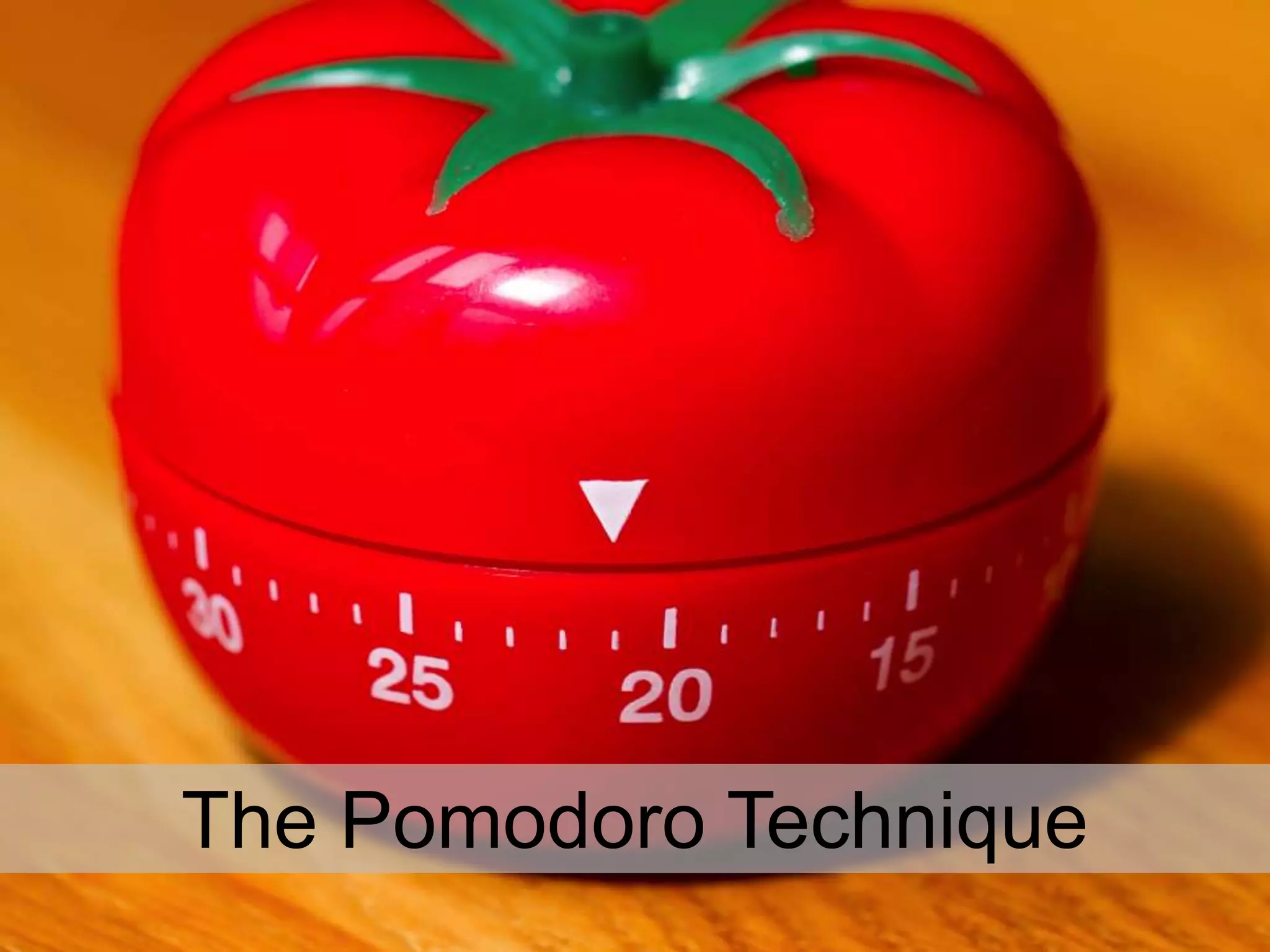 The Pomodoro Technique

 