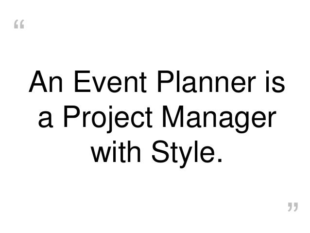 project management event planning
