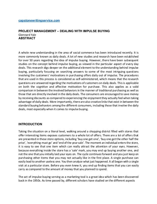 Project management capstone project ideas image