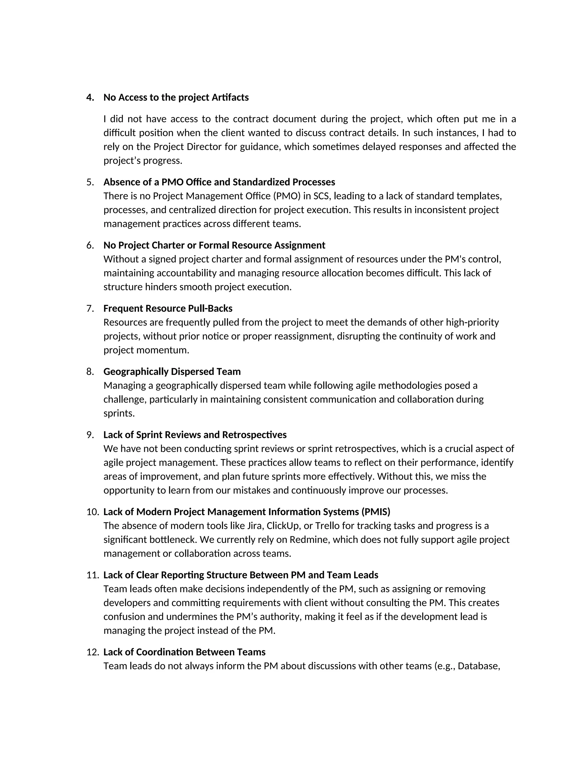 Project Management Challenges Recommendations for Improvement.docx