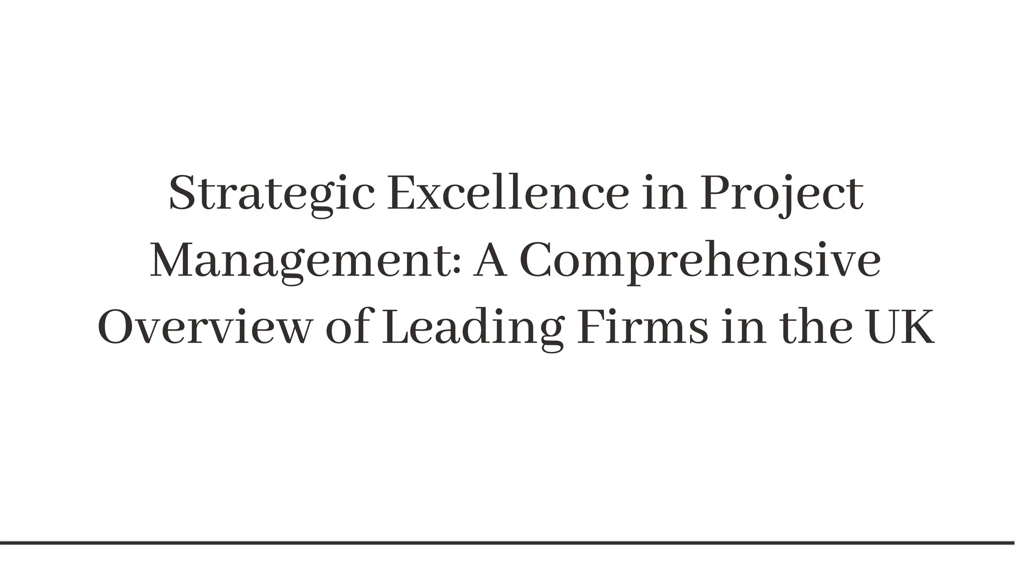 Premier Project Management Solutions in the UK | PDF