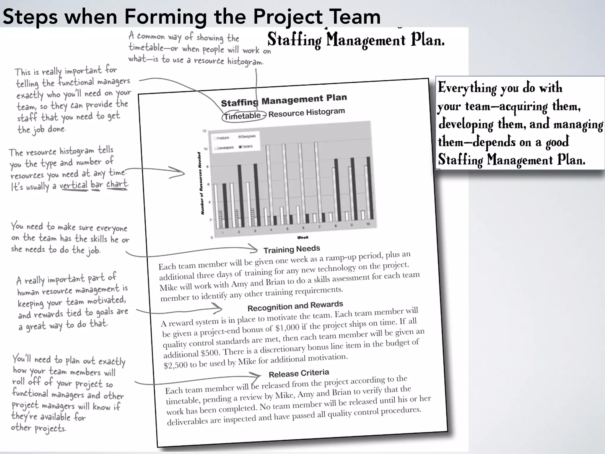 Steps when Forming the Project Team
 