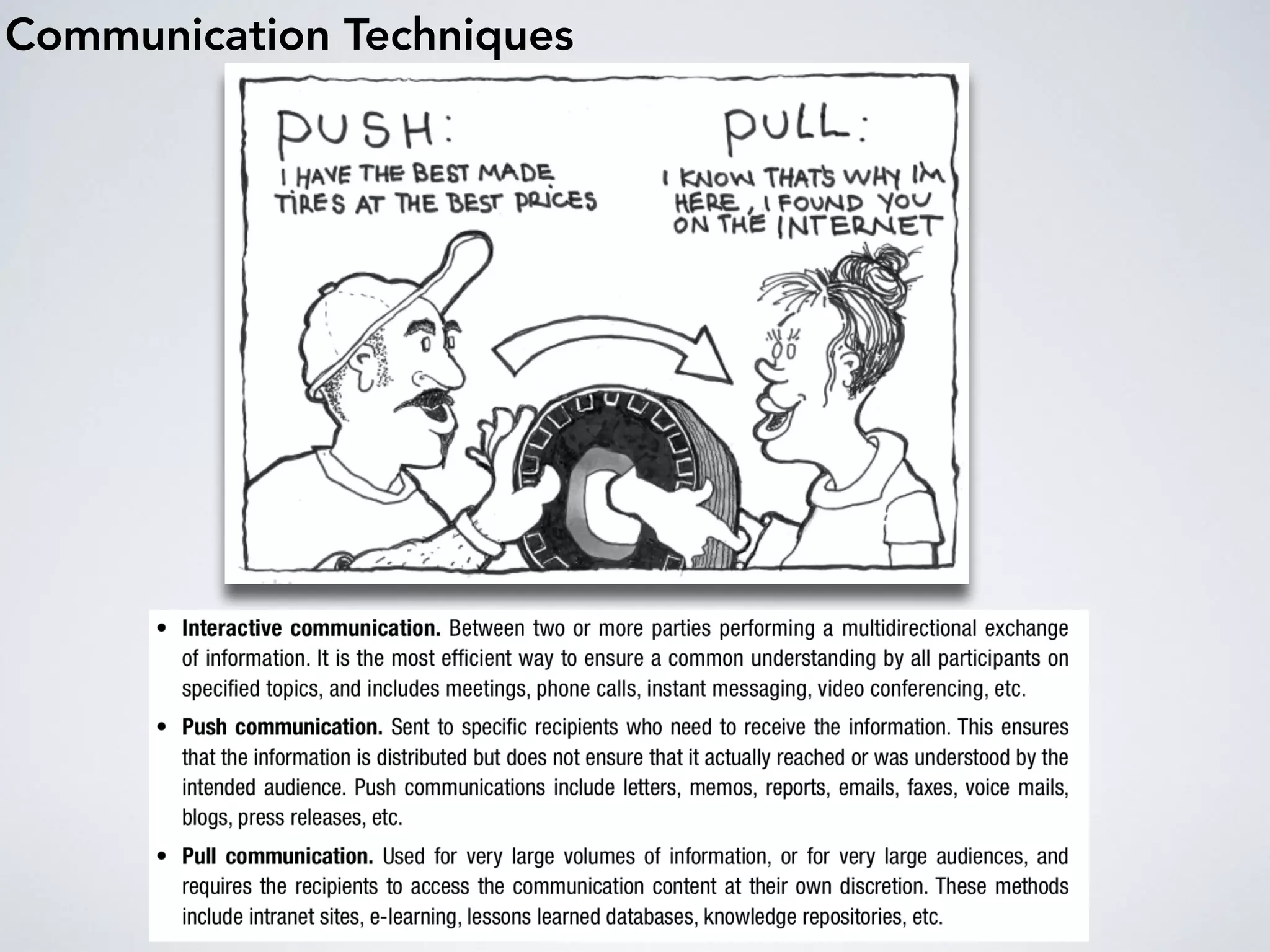 Communication Techniques
 