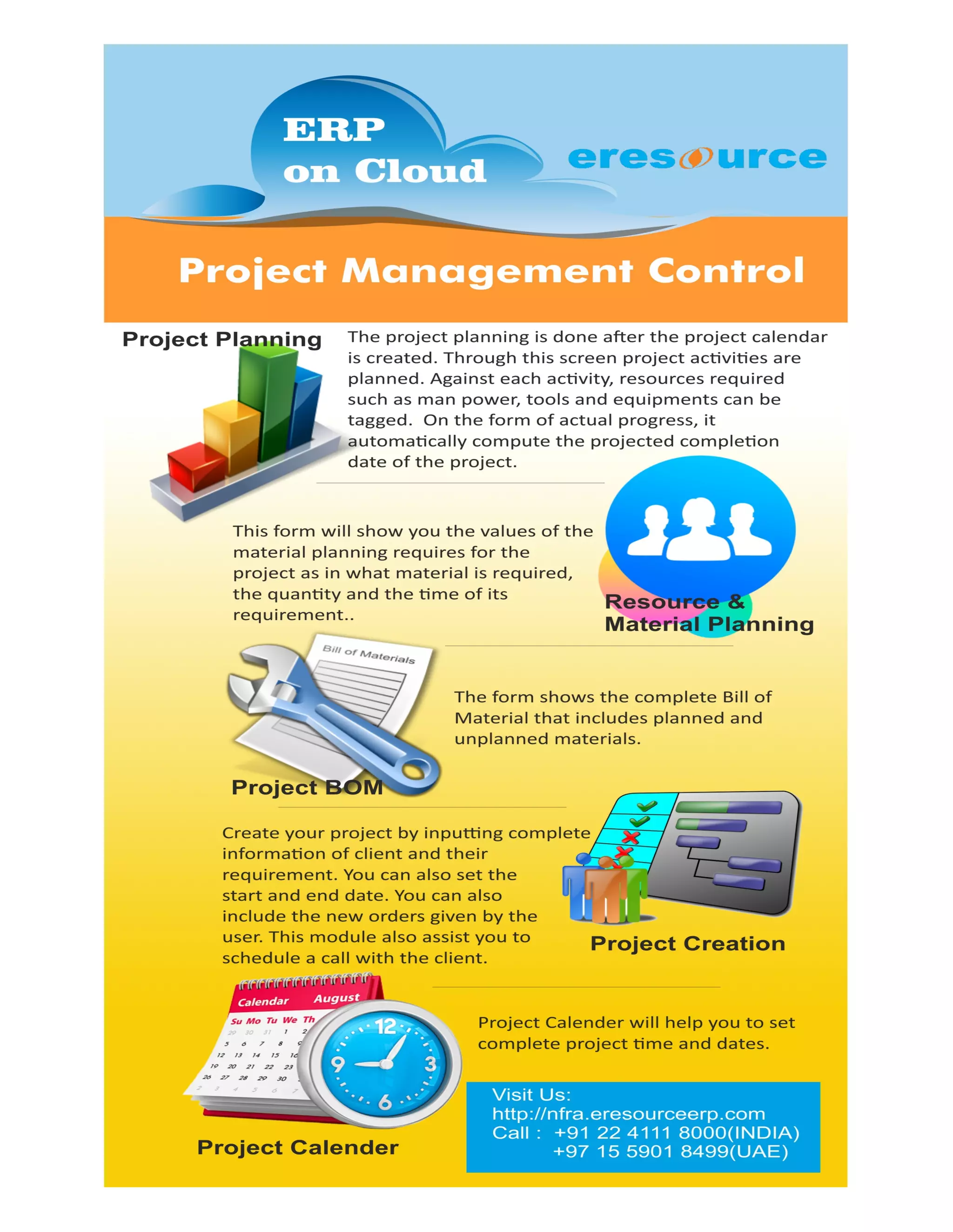 Project management control | erp for project industry