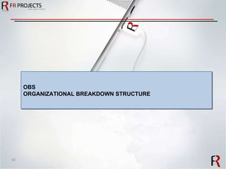 OBS ORGANIZATIONAL BREAKDOWN STRUCTURE 