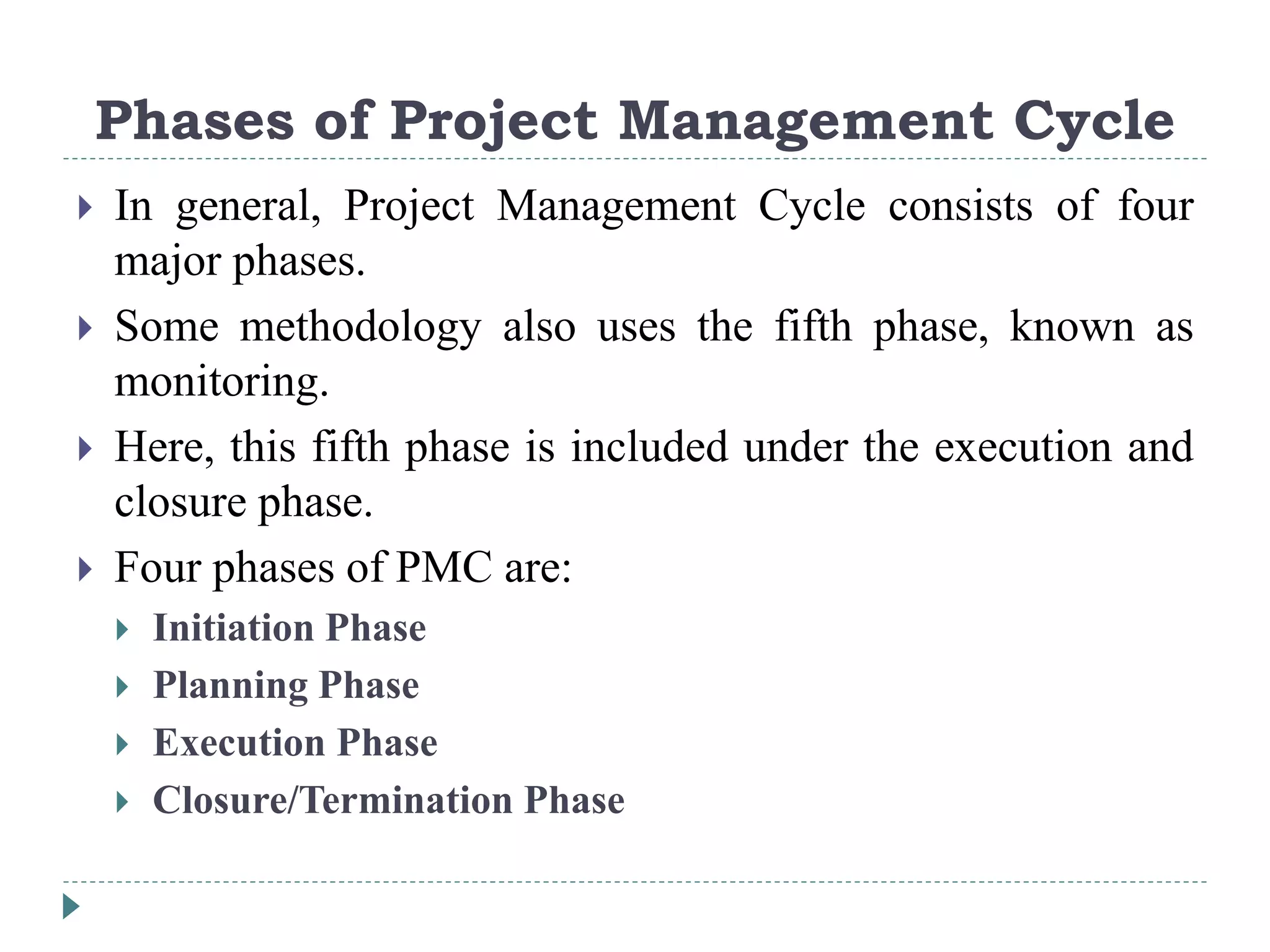 Project management cycle | PPT