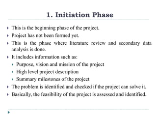 Introduction In Beginning Phase Project management cycle | PPTX