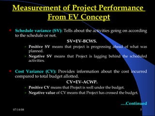 Project Management Earned Value | PPT