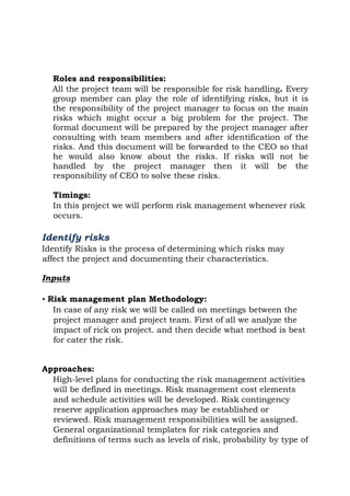 Project management final report | PDF