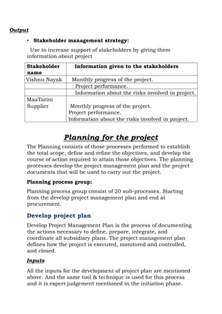 Project management final report | PDF