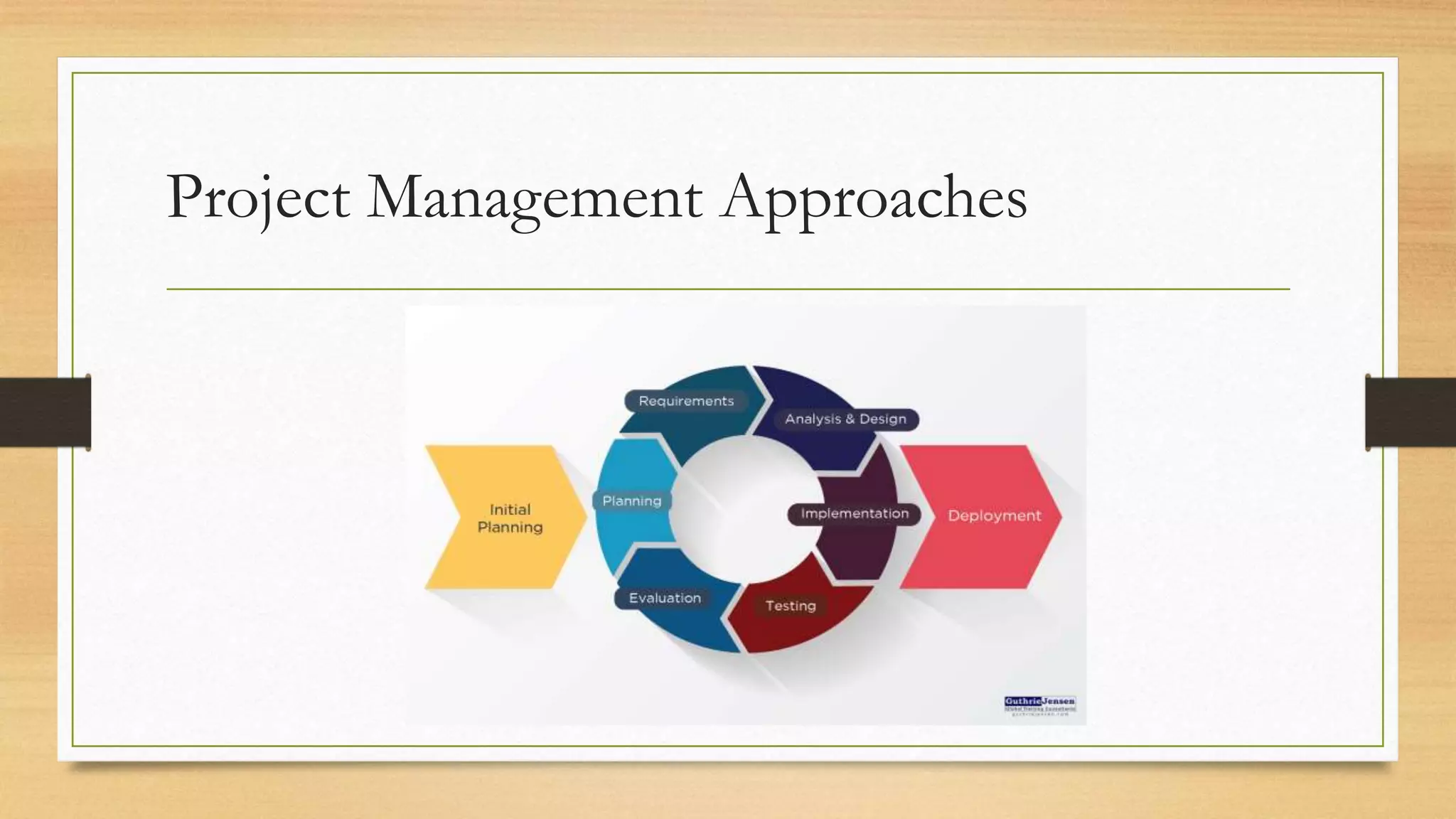 Project Management Approaches
 