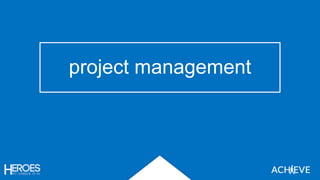 project management
 