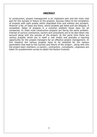 Project management in construction | PDF