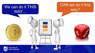 We can do it THIS
WAY…
CAN we do it this
way?
 