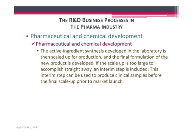 Project Management In Pharmaceutical Industry | PDF