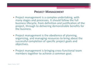 Project Management In Pharmaceutical Industry | PPT