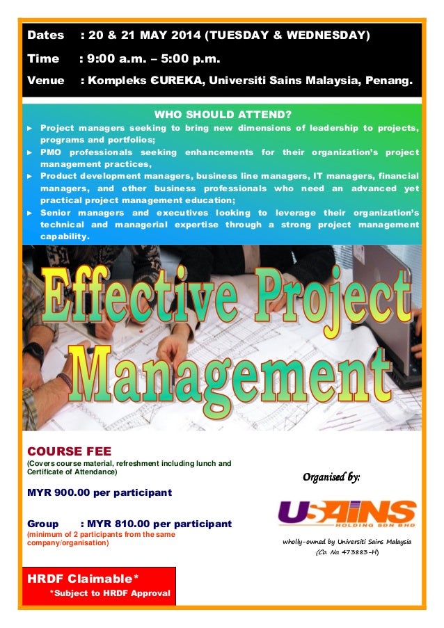 Effective Project Management May 2014
