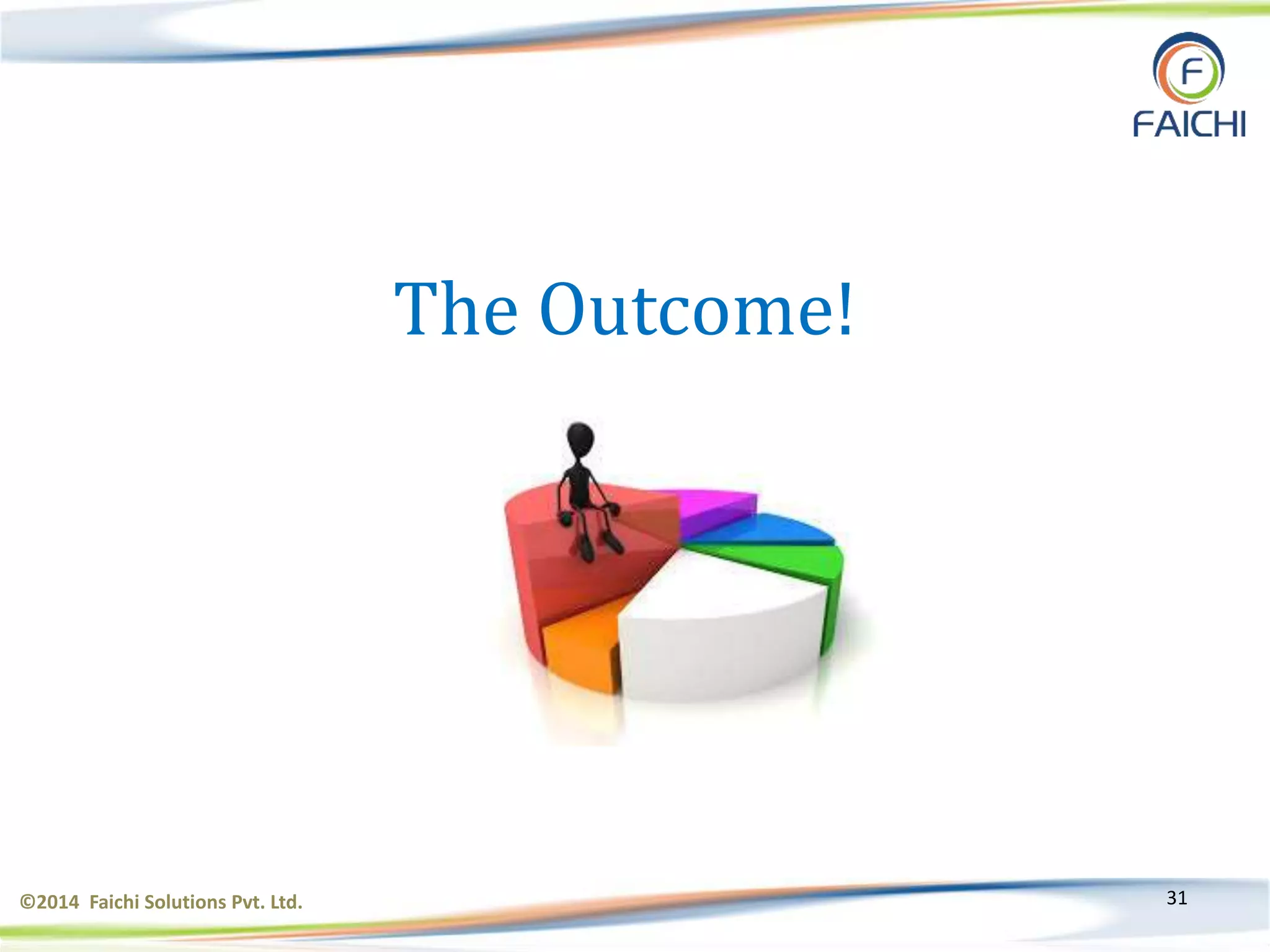 ©2014 Faichi Solutions Pvt. Ltd. 31
The Outcome!
 