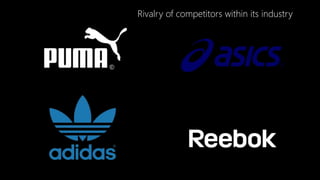 Rivalry of competitors within its industry
 