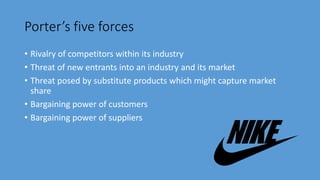 Porter's Five Forces Analysis for NIke Inc.