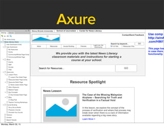 Axure
Monday, March 30, 15
 