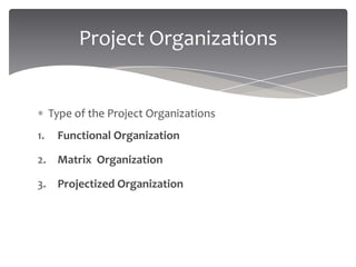 Functional Matrix Projectized Project Management Overview | PPTX