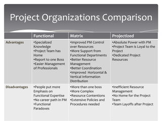 Functional Matrix Projectized Project Management Overview | PPTX