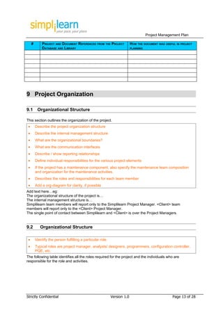 Project Management Plan Template | DOC