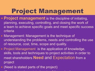Project management | PPT