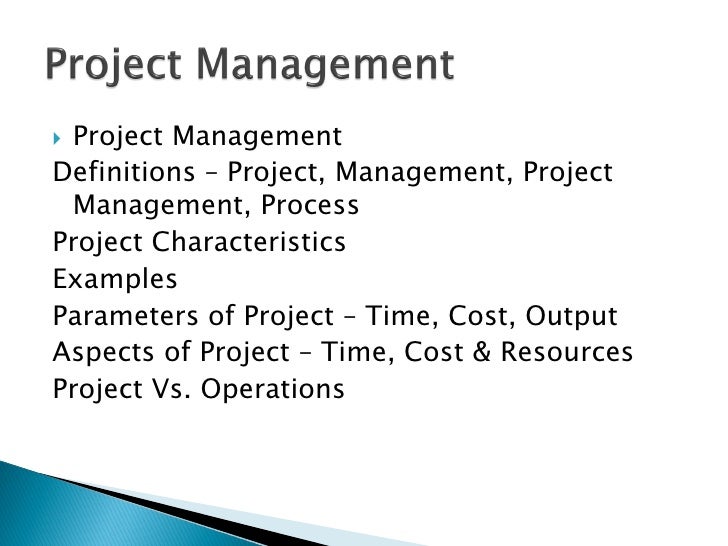 Project Management