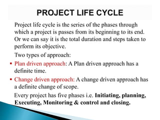Introduction of Project management ppt | PPTX