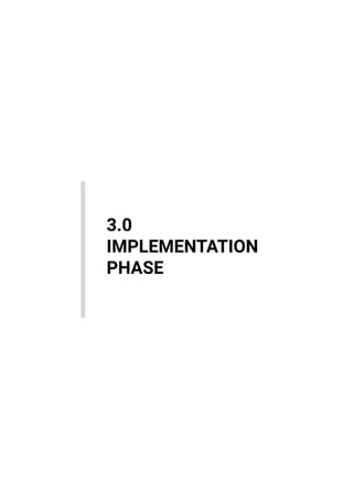 IMPLEMENTATION
PHASE
3.0
 
