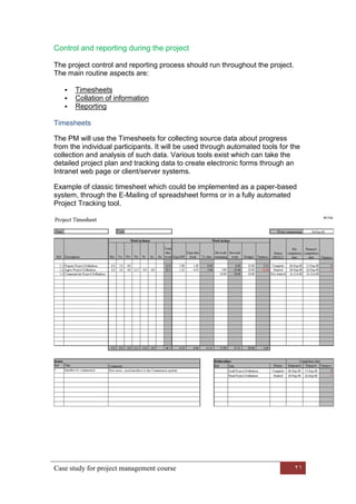 Project management assignment | PDF