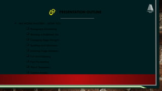 PRESENTATION OUTLINE
 MS WORD MASTERY: HOW TO’s
 Paragraph Formatting
 Starting a Bulletted List
 Changing Page Margins
 Spelling and Grammar
 Inserting Page Numbers
 Cut and Copying
 Font Formatting
 Word Templates
 Section Breaks
 