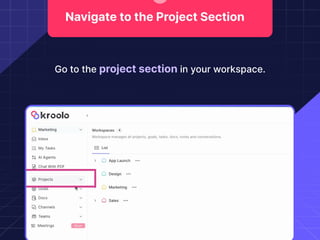 Create a project using templates - project management | PPTX