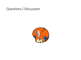 Questions / Discussion
 