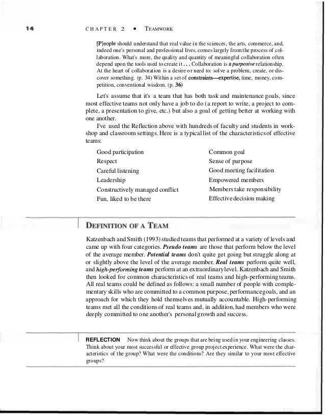 teamwork reflections for meetings