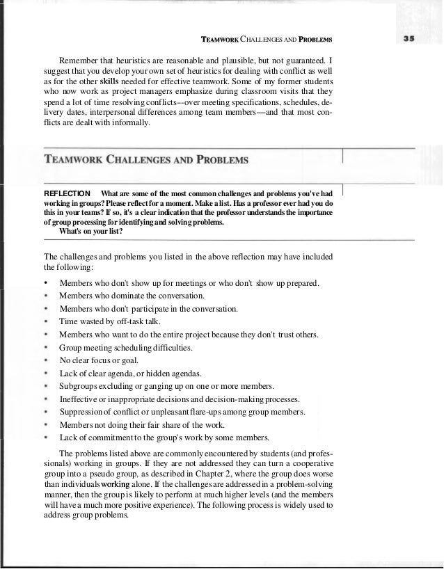 teamwork reflections for meetings