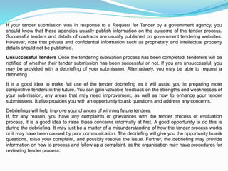 Issue Tender Project management tender | PPTX