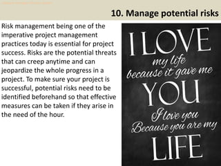 Top 10 project management tips