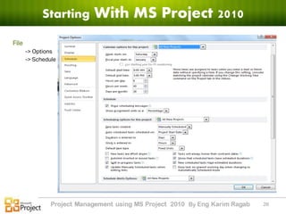 Microsoft project 2010 by Karim Ragab | PDF