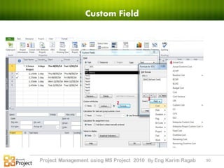 Microsoft project 2010 by Karim Ragab | PDF