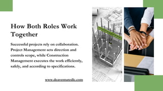Project Management vs Construction Management | PDF