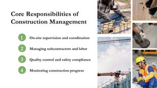 Project Management vs Construction Management | PDF