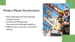 Project Management vs Construction Management | PDF