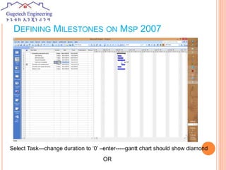 Project management with ms project 2007 | PPTX