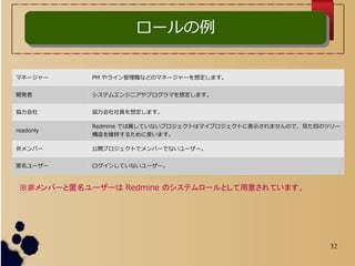 32
``
ޥͩ`` PM 饤ʤɤΥޥͩ``붨ޤ
_k ƥ२󥸥˥ץޤ붨ޤ
f fT붨ޤ
readonly
Redmine ǤƤʤץȤϥޥץȤ˱ʾޤΤǡҊĿΥĥ`
S֤뤿ʹޤ
ǥЩ` _ץȤǥЩ`Ǥʤ``
`` 󤷤Ƥʤ``
ǥЩ``` Redmine Υƥ`Ȥ⤵Ƥޤ
 